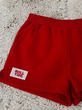 BECCA Bright Red Elastic Waist Athletic Shorts